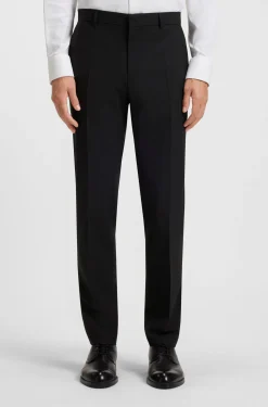 Slim-fit trousers in stretch wool