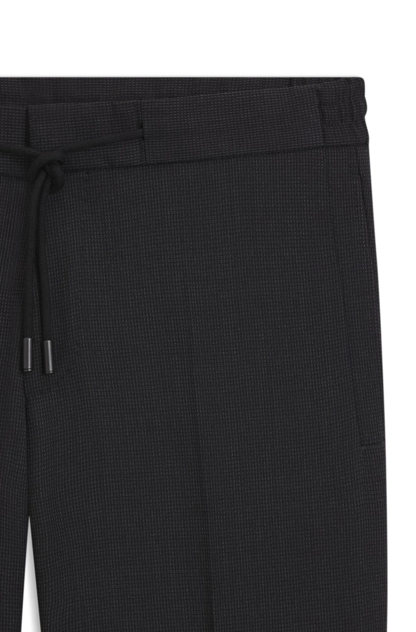Slim-fit trousers in virgin wool and silk