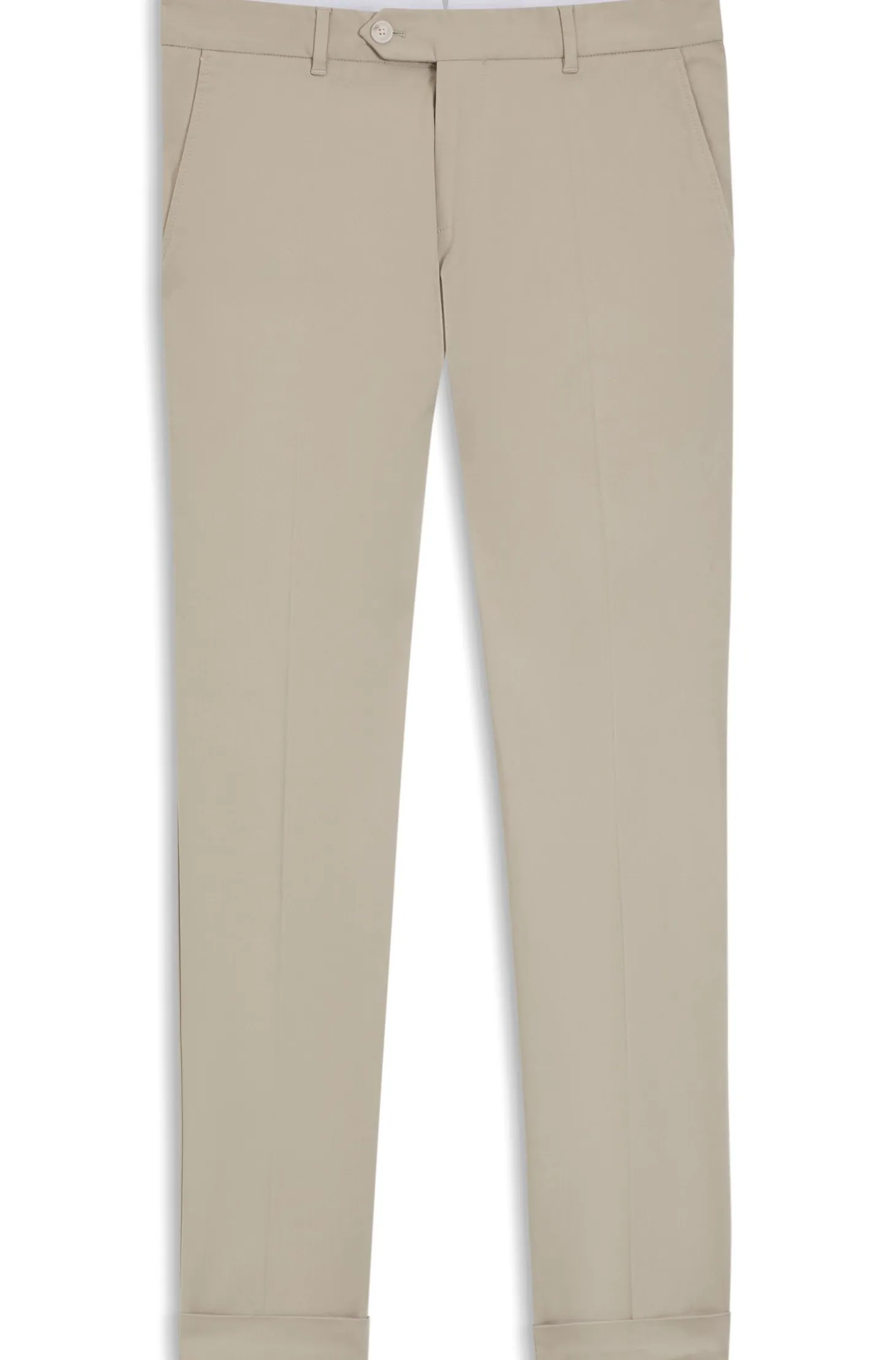 Slim-fit trousers in washable stretch cotton