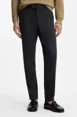Slim-fit trousers in washable stretch cotton