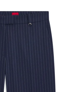 Slim-fit trousers with pinstripe