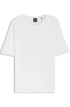 Slim-fit T-shirt in cotton, modal and silk