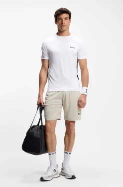 Slim-fit T-shirt in four-way stretch fabric