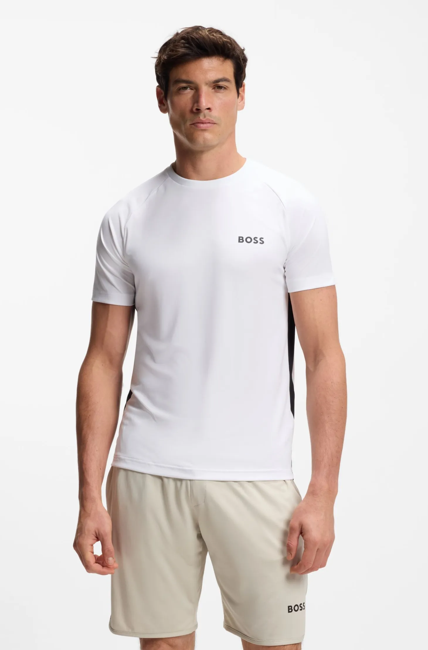 Slim-fit T-shirt in four-way stretch fabric