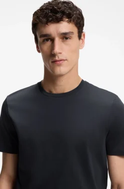Slim-fit T-shirt in mercerised cotton