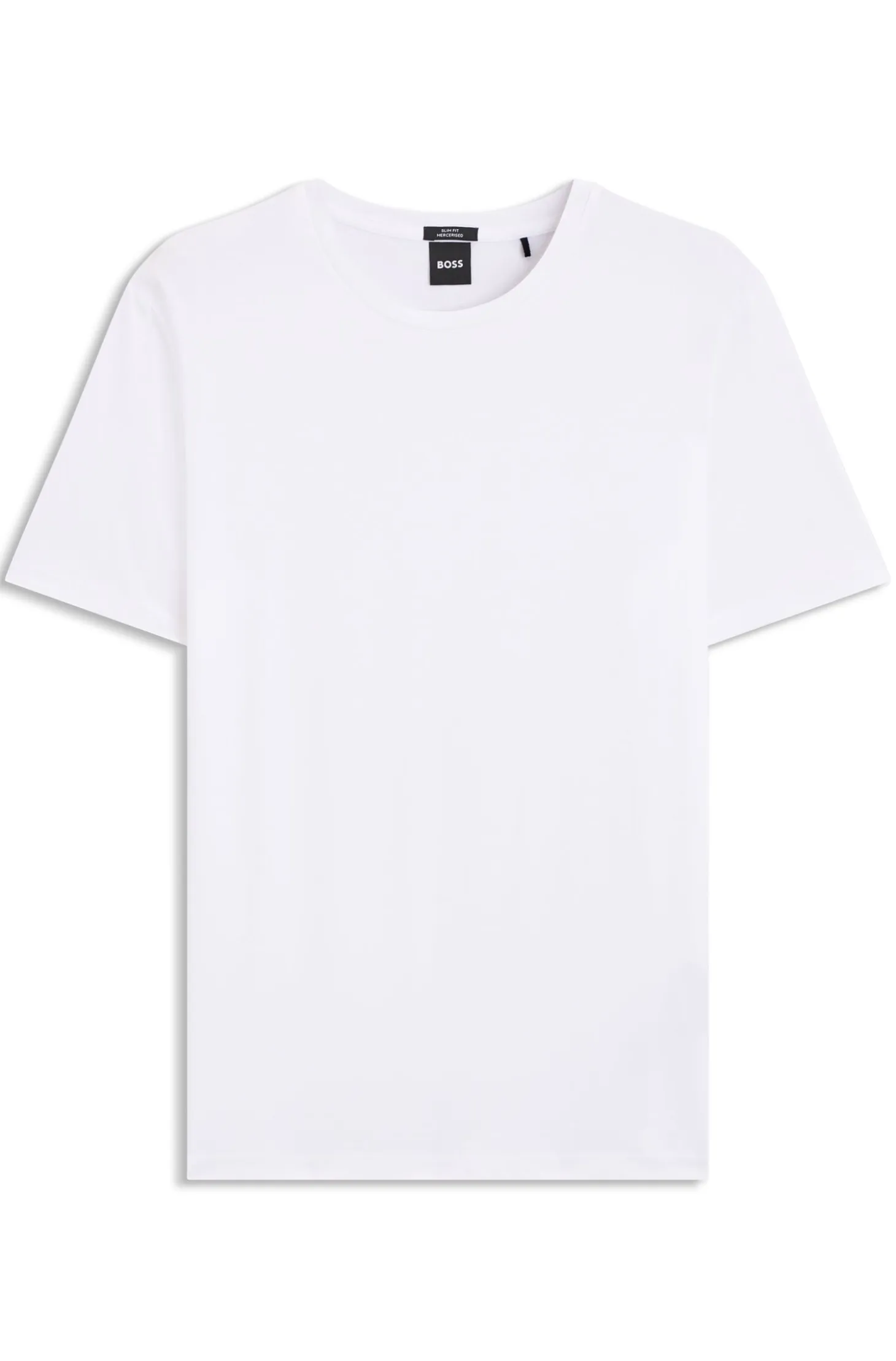 Slim-fit T-shirt in mercerised cotton