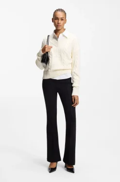 Slingback pumps in brush-off leather