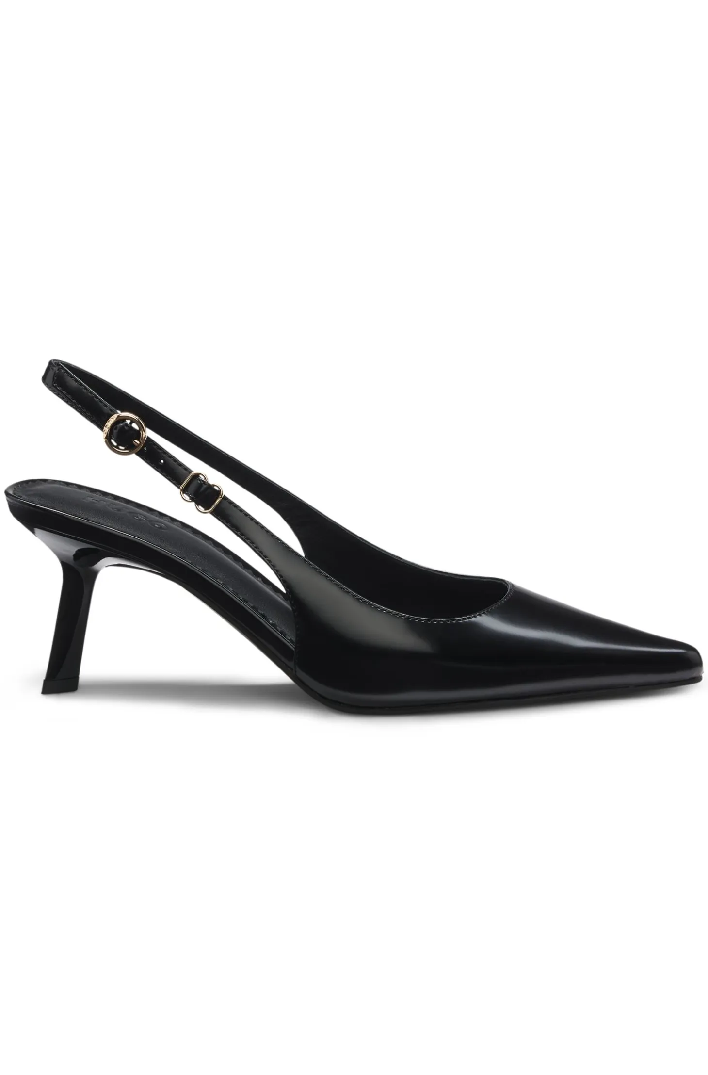 Slingback pumps in brush-off leather