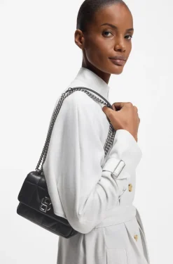 Small quilted shoulder bag with Double B monogram