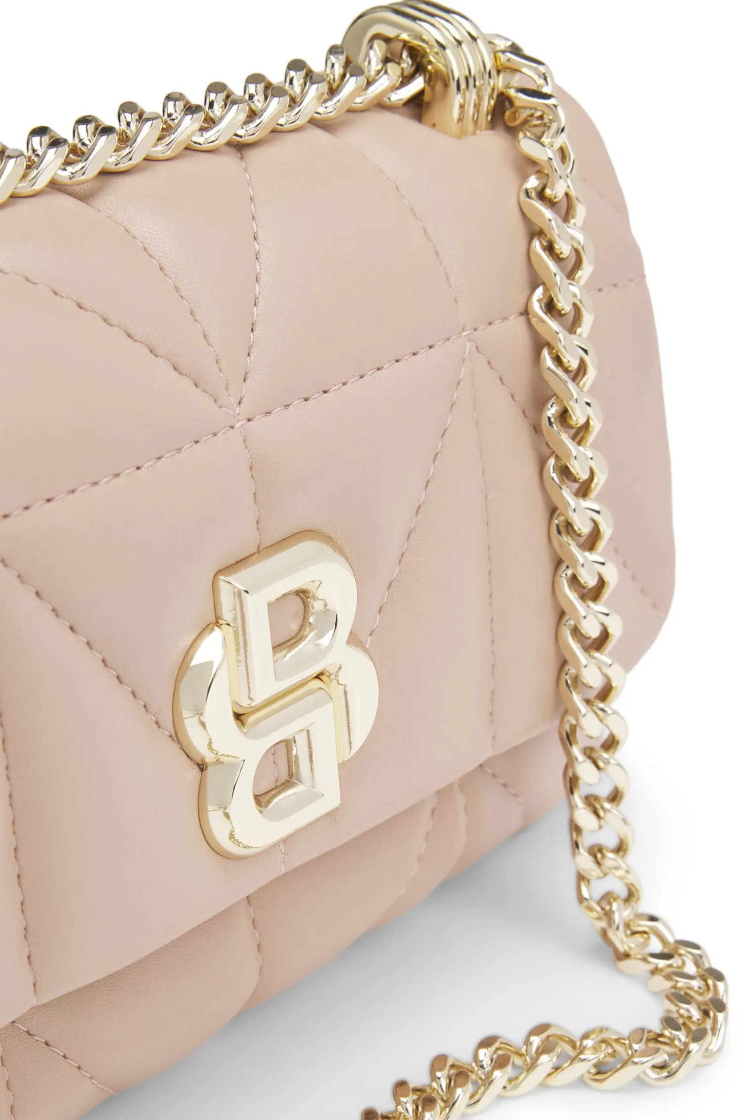 Small quilted shoulder bag with Double B monogram