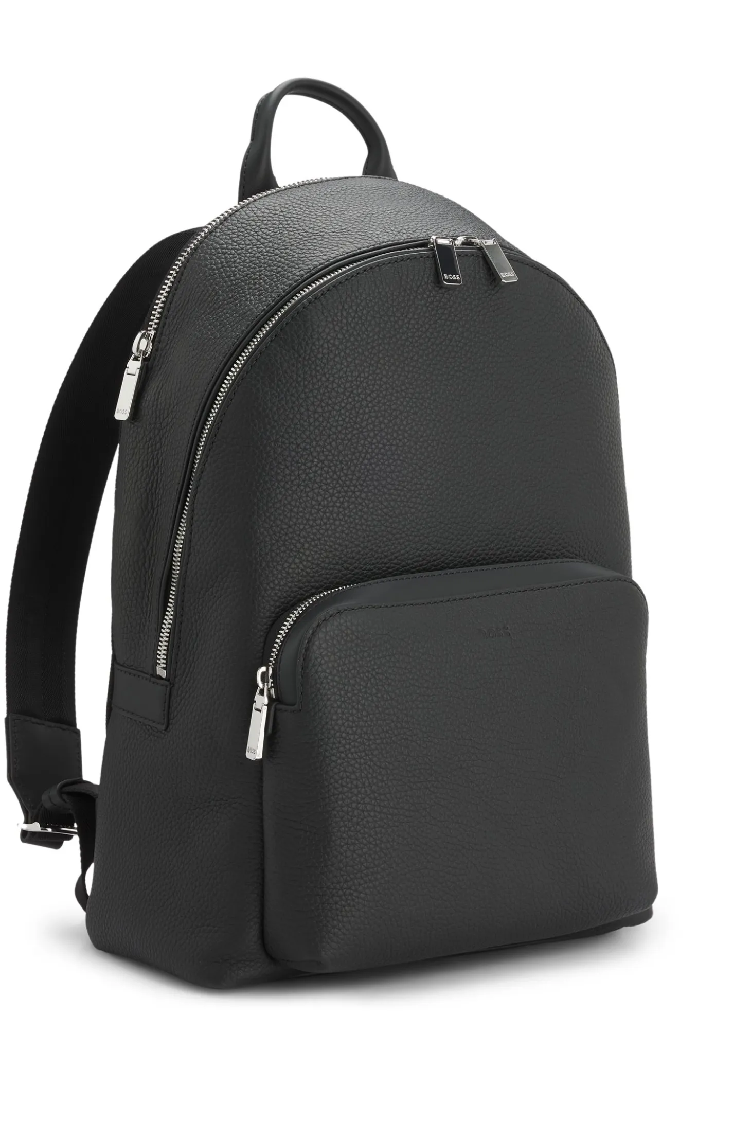 Soft Italian leather backpack with smart sleeve