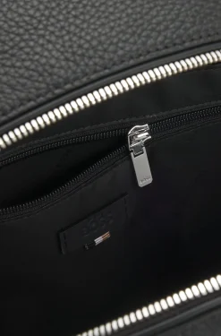 Soft Italian leather backpack with smart sleeve