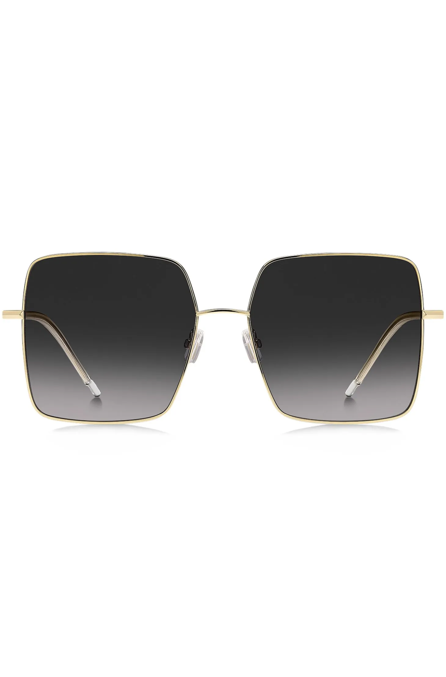 Square-frame sunglasses in lightweight titanium