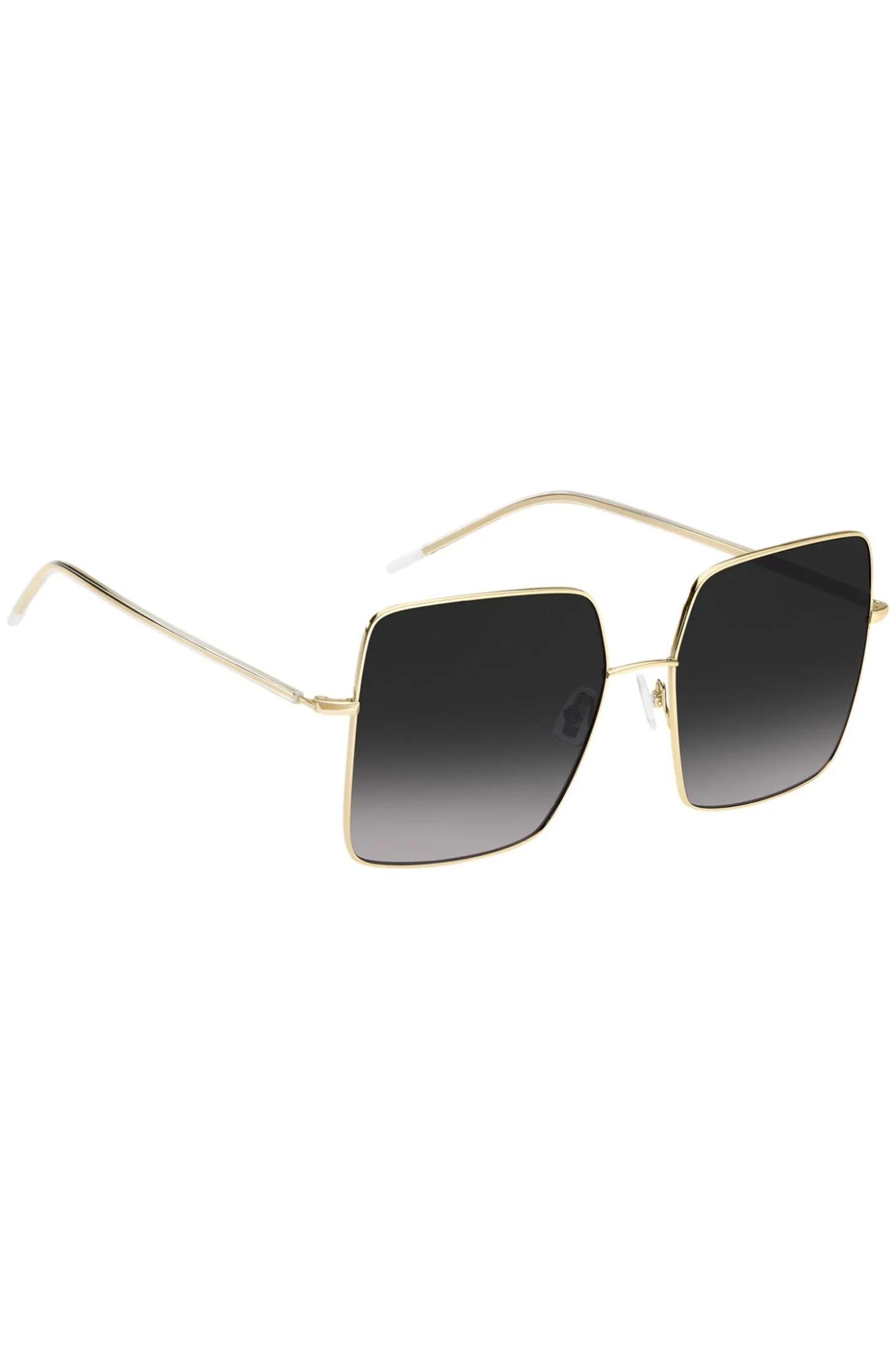 Square-frame sunglasses in lightweight titanium