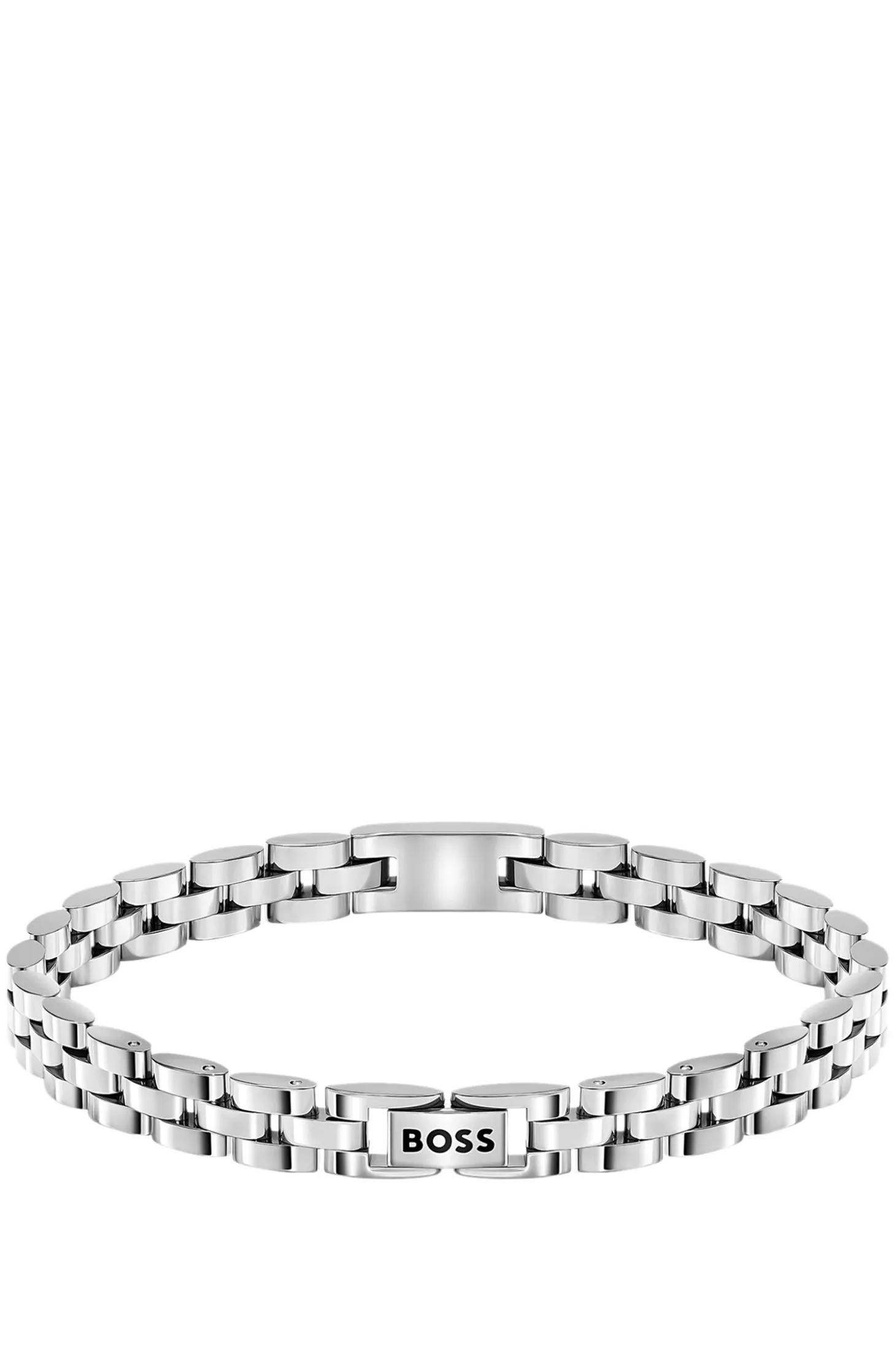 Stainless-steel cuff with Double B monogram