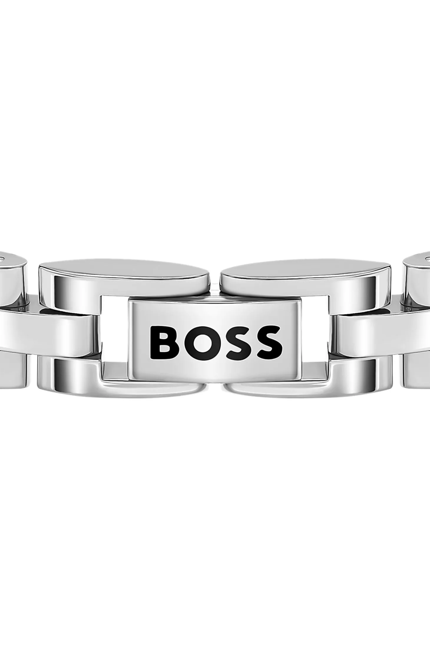 Stainless-steel cuff with Double B monogram