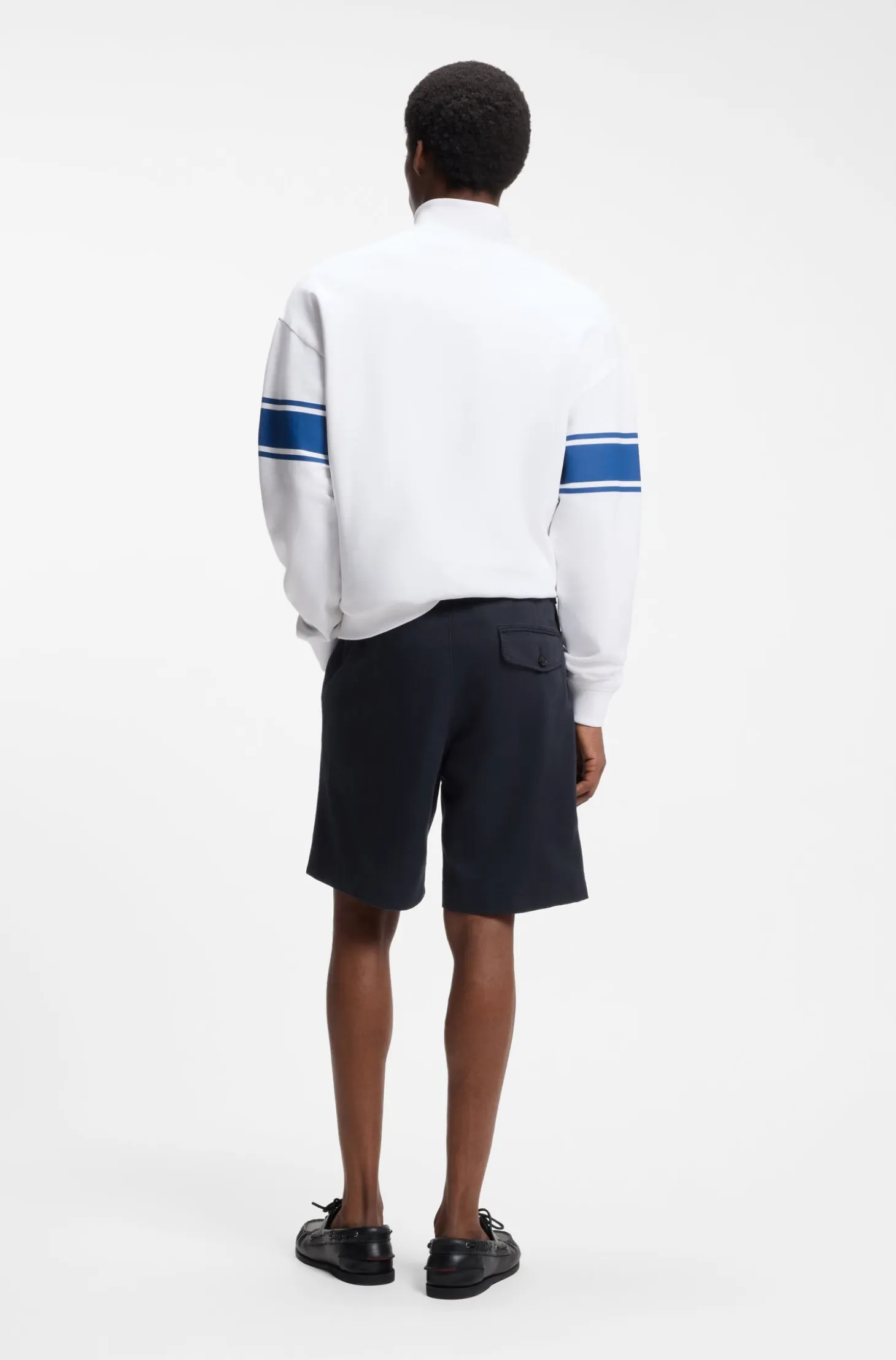 Straight-fit chino shorts in mercerised cotton