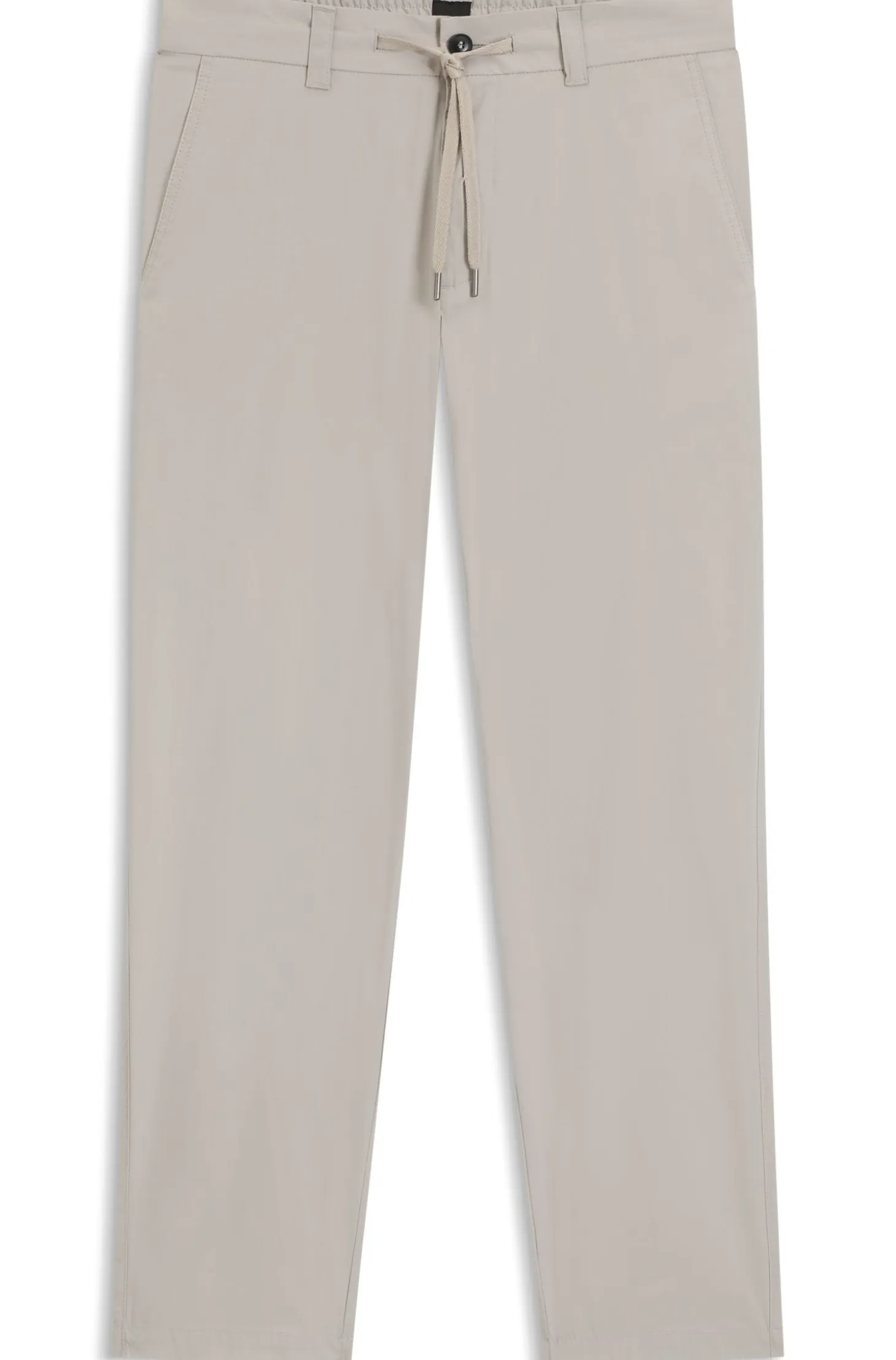 Straight-fit chinos in cotton-blend poplin