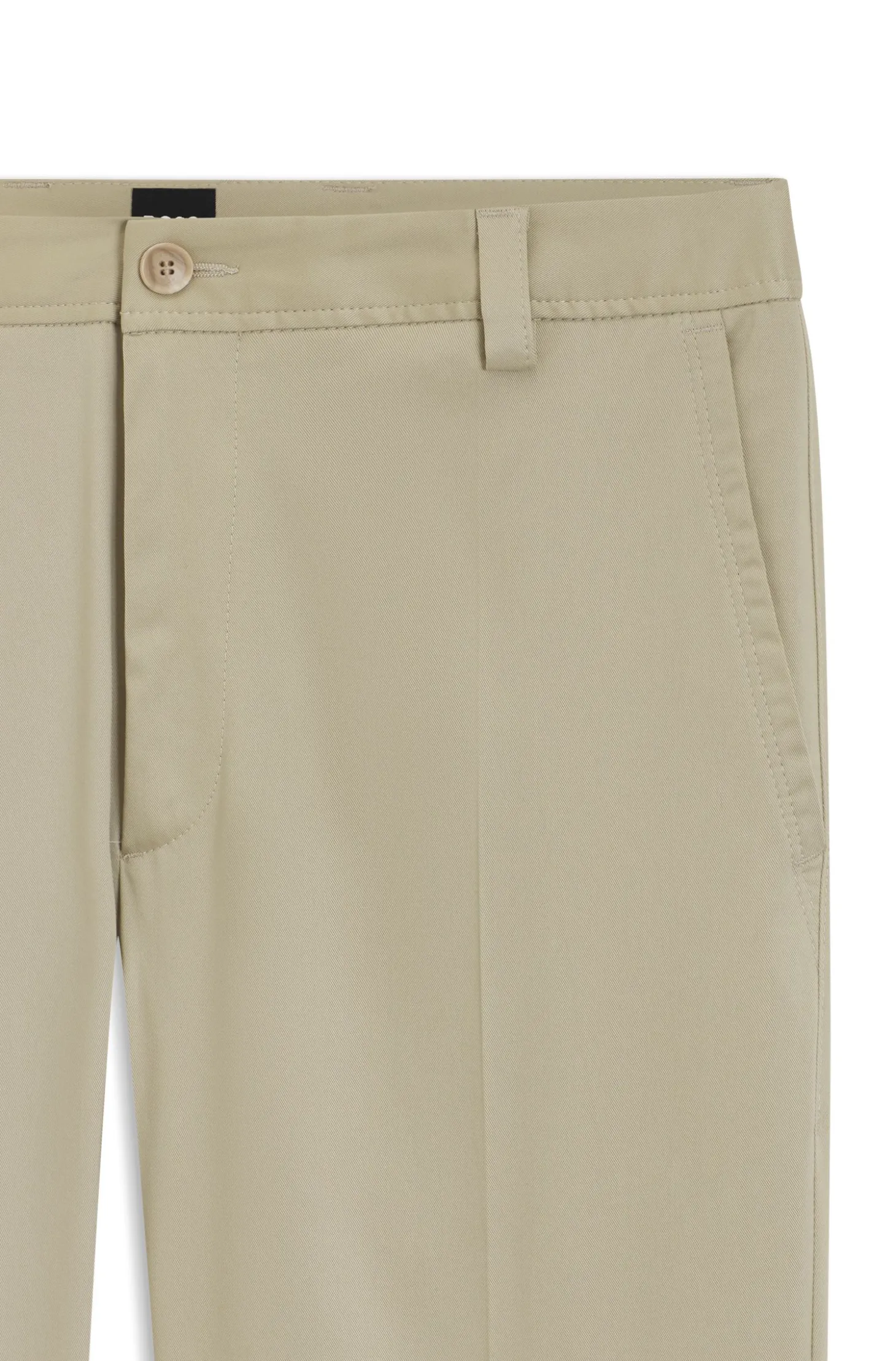 Straight-fit trousers in stretch twill