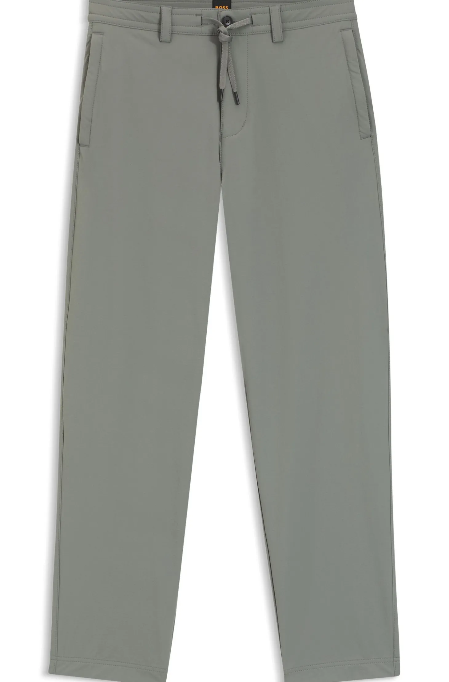Straight-tapered-fit chinos in stretch fabric
