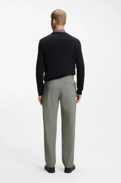 Straight-tapered-fit chinos in stretch fabric