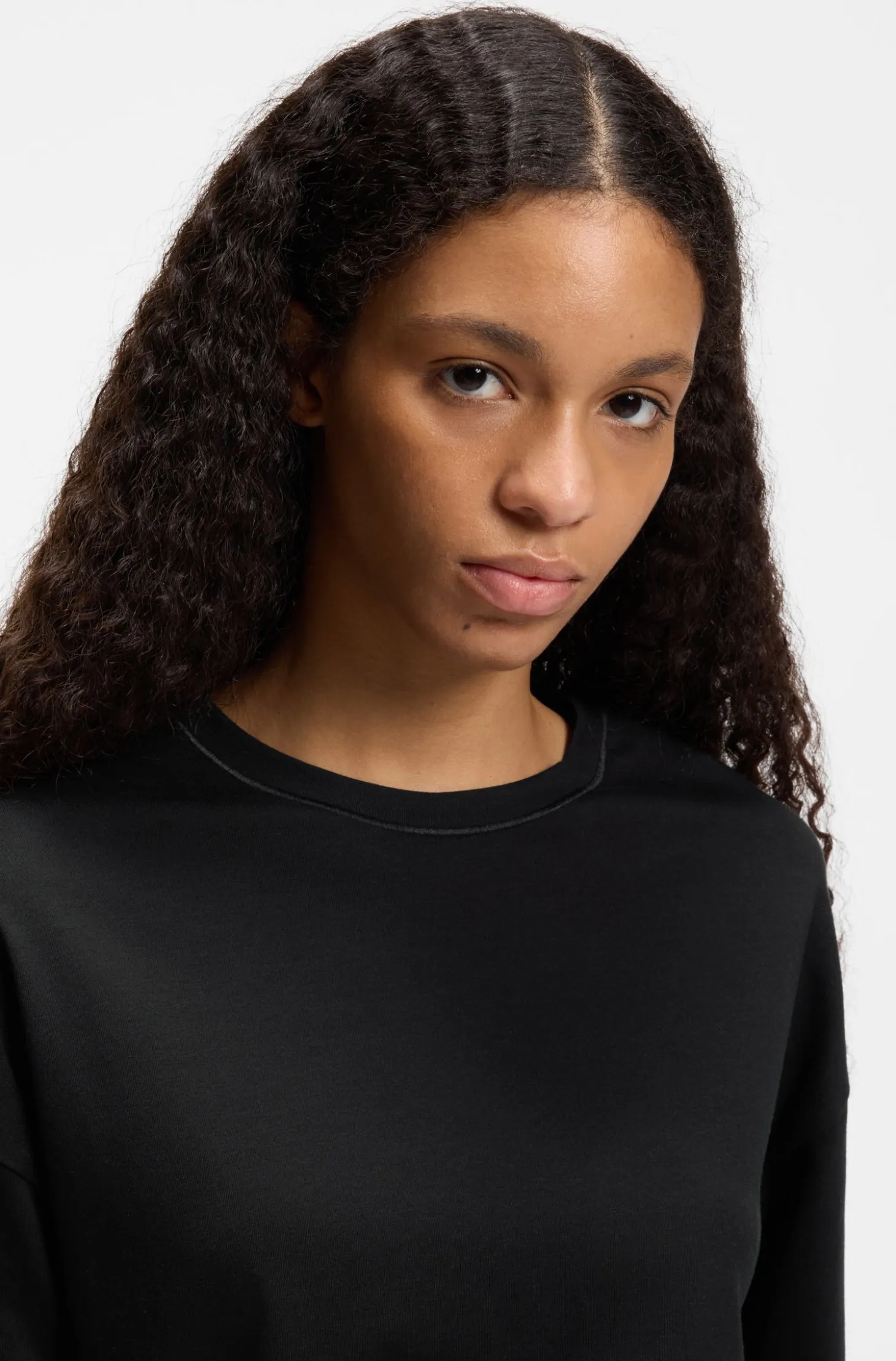 Stretch-cotton pyjamas with mesh logo inserts