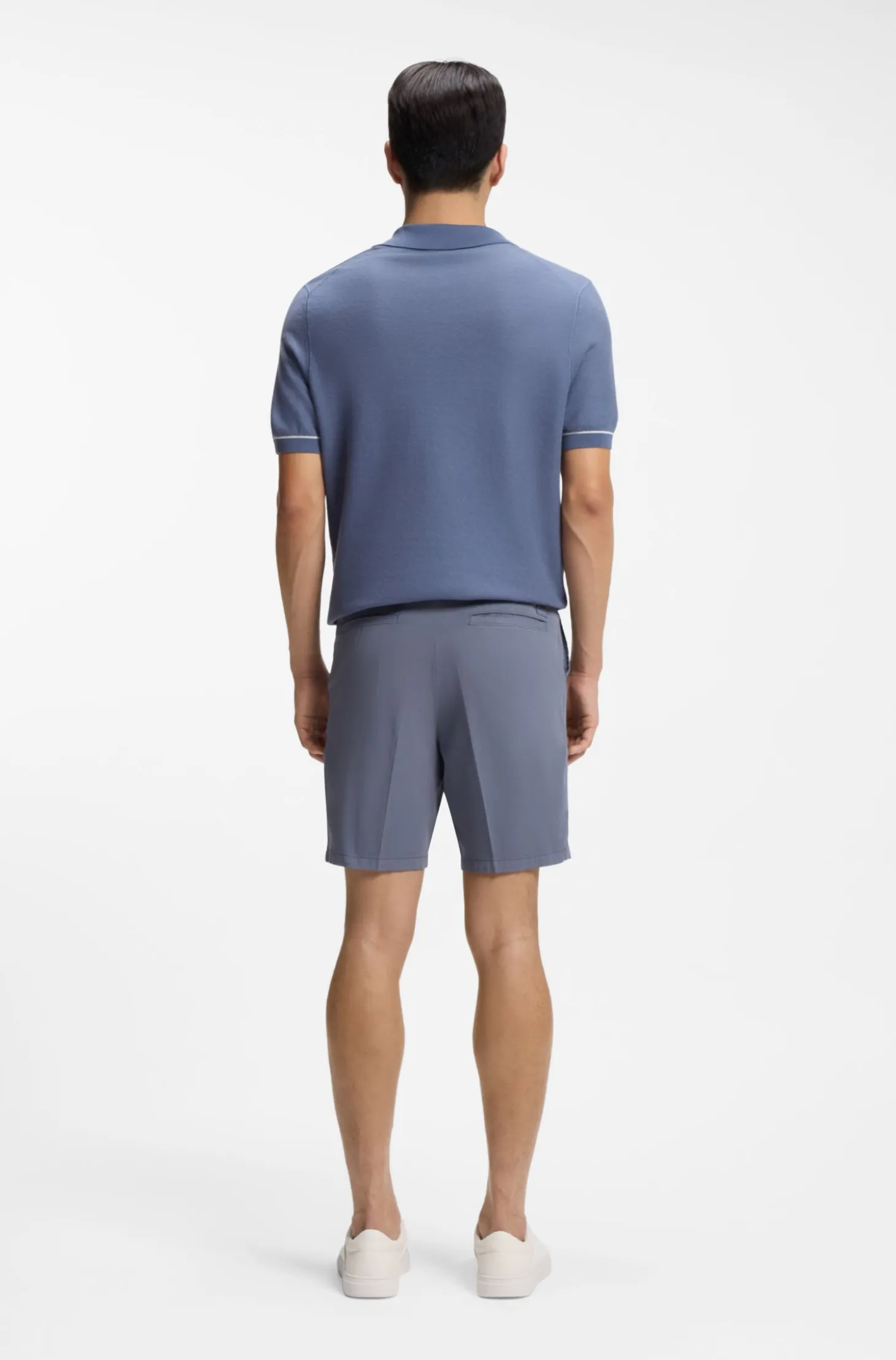 Stretch-cotton shorts in a modern fit