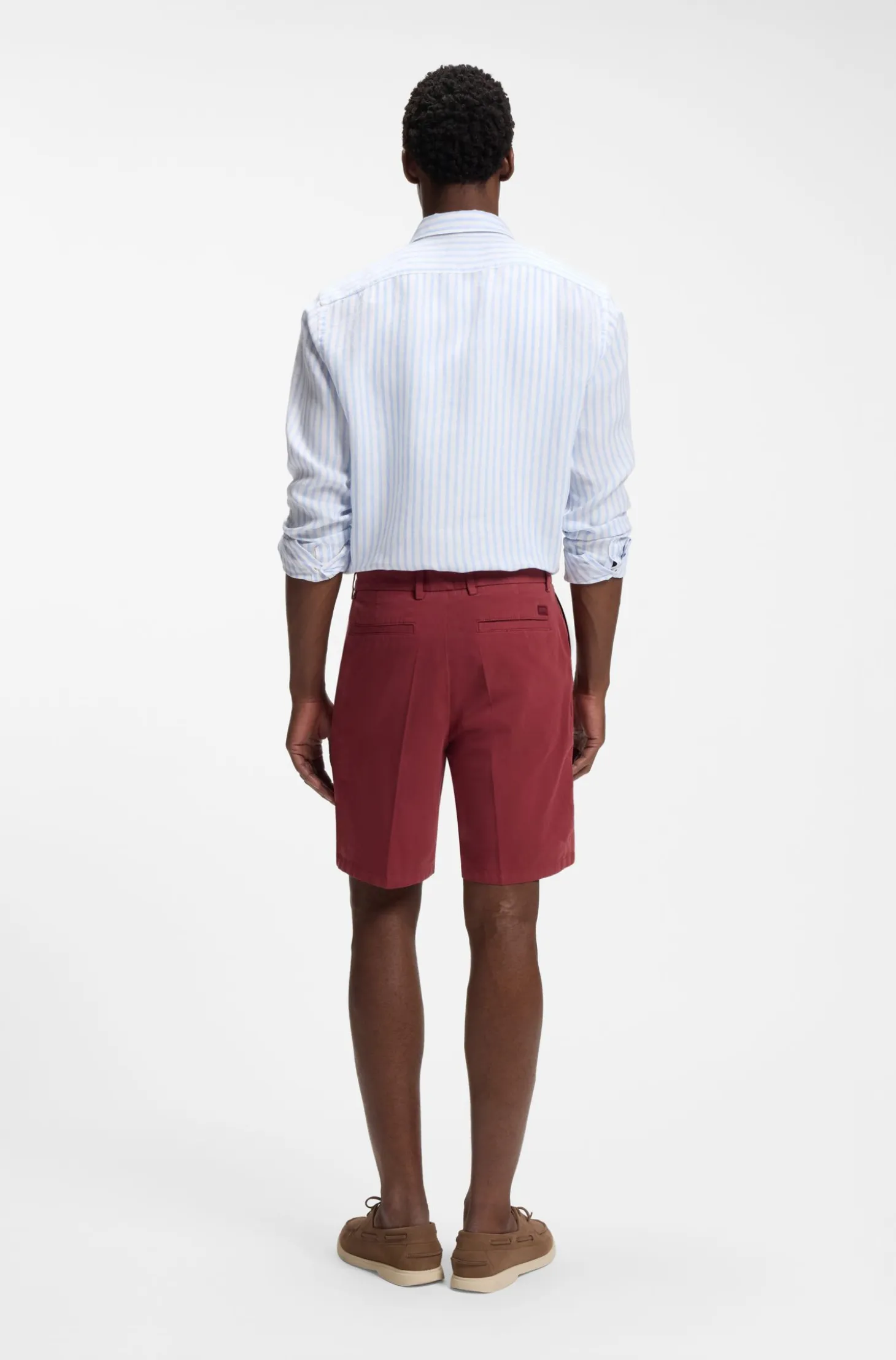 Stretch-cotton shorts in a modern fit