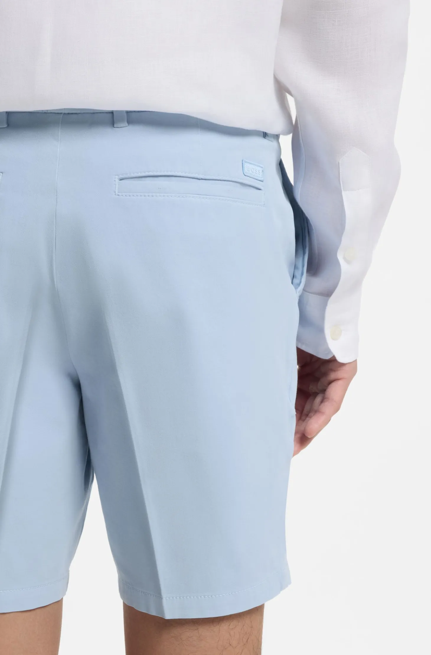 Stretch-cotton shorts in a modern fit