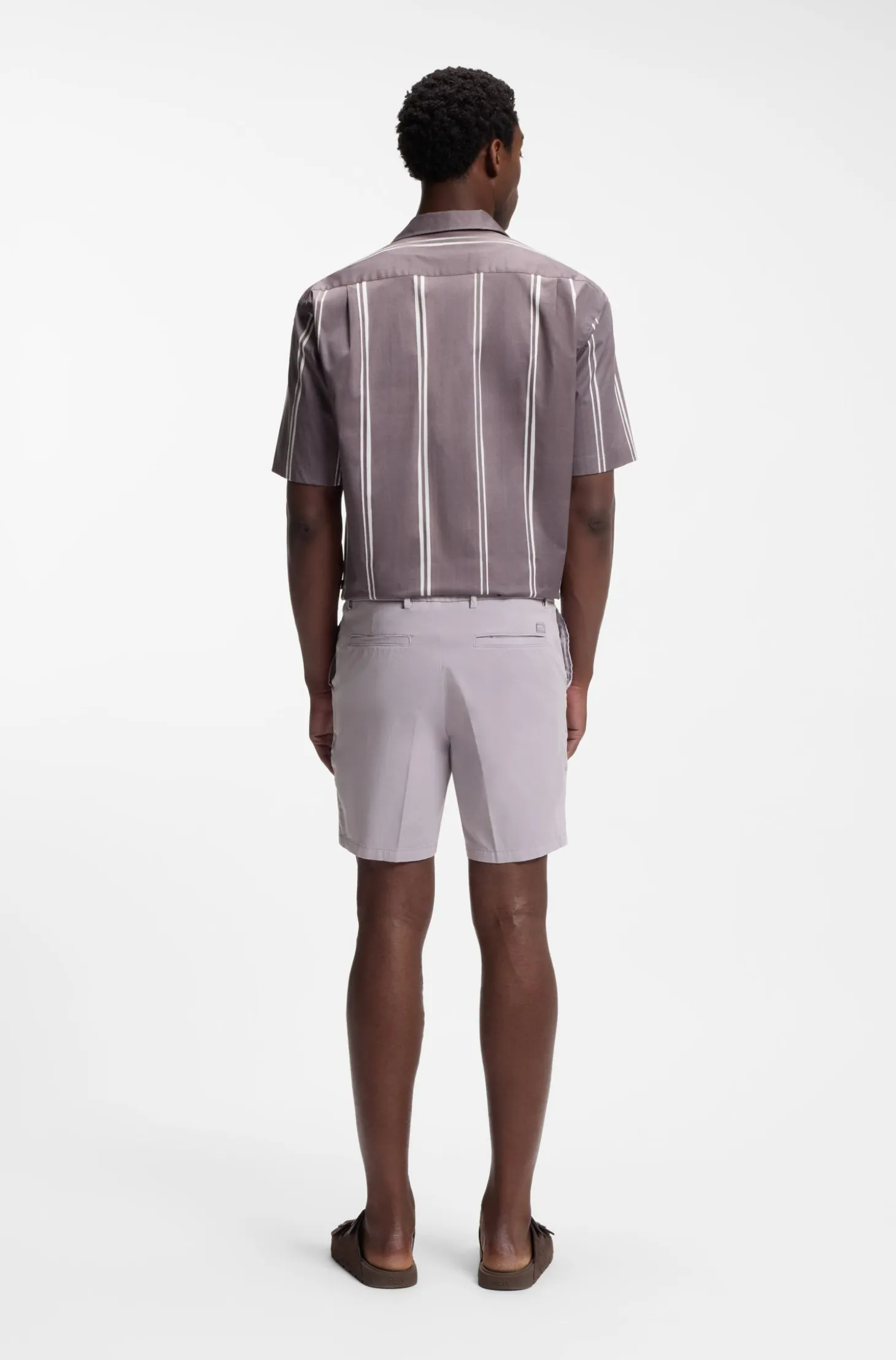 Stretch-cotton shorts in a modern fit