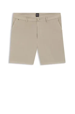 Stretch-cotton shorts in a modern fit