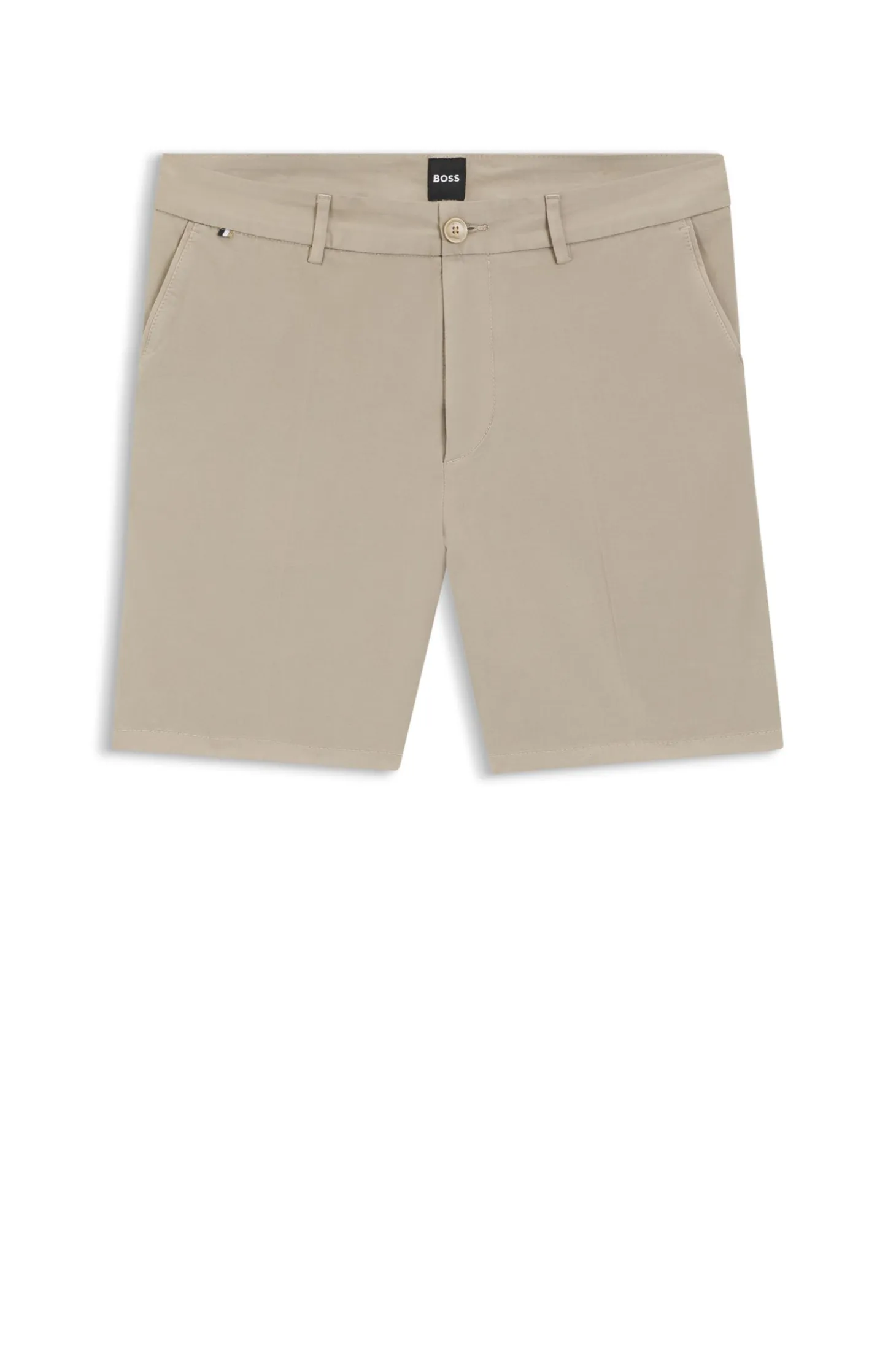 Stretch-cotton shorts in a modern fit