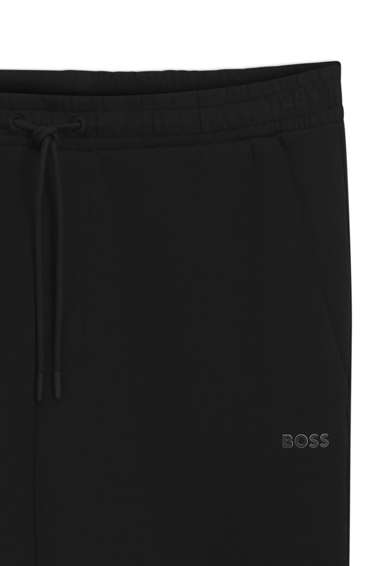 Stretch-cotton tracksuit bottoms with logo print