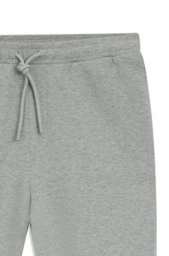 Stretch-cotton tracksuit bottoms with logo detail
