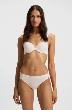 Stretch-jersey briefs with logo waistband