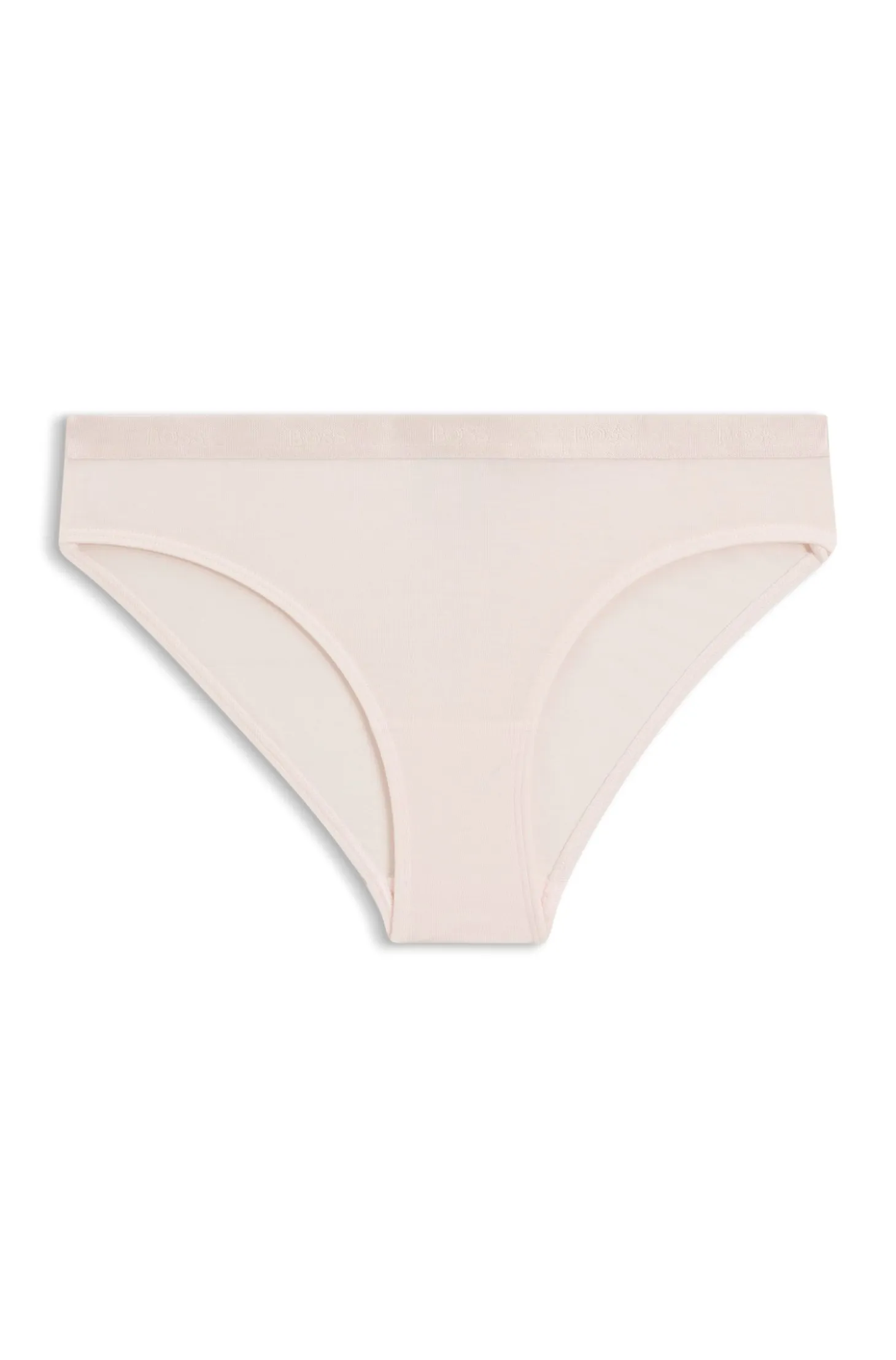 Stretch-jersey briefs with logo waistband