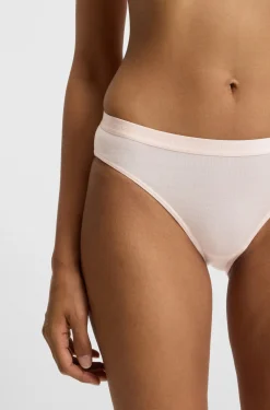 Stretch-jersey briefs with logo waistband