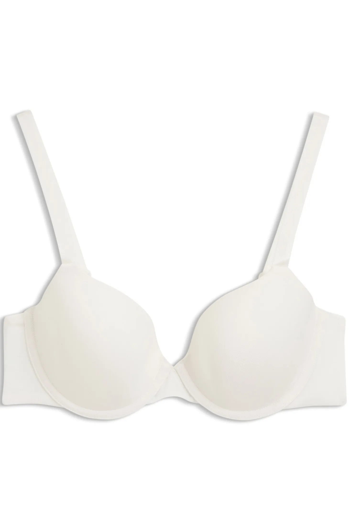 Stretch-jersey underwire bra with logo straps
