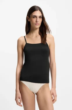 Stretch-jersey vest with adjustable straps