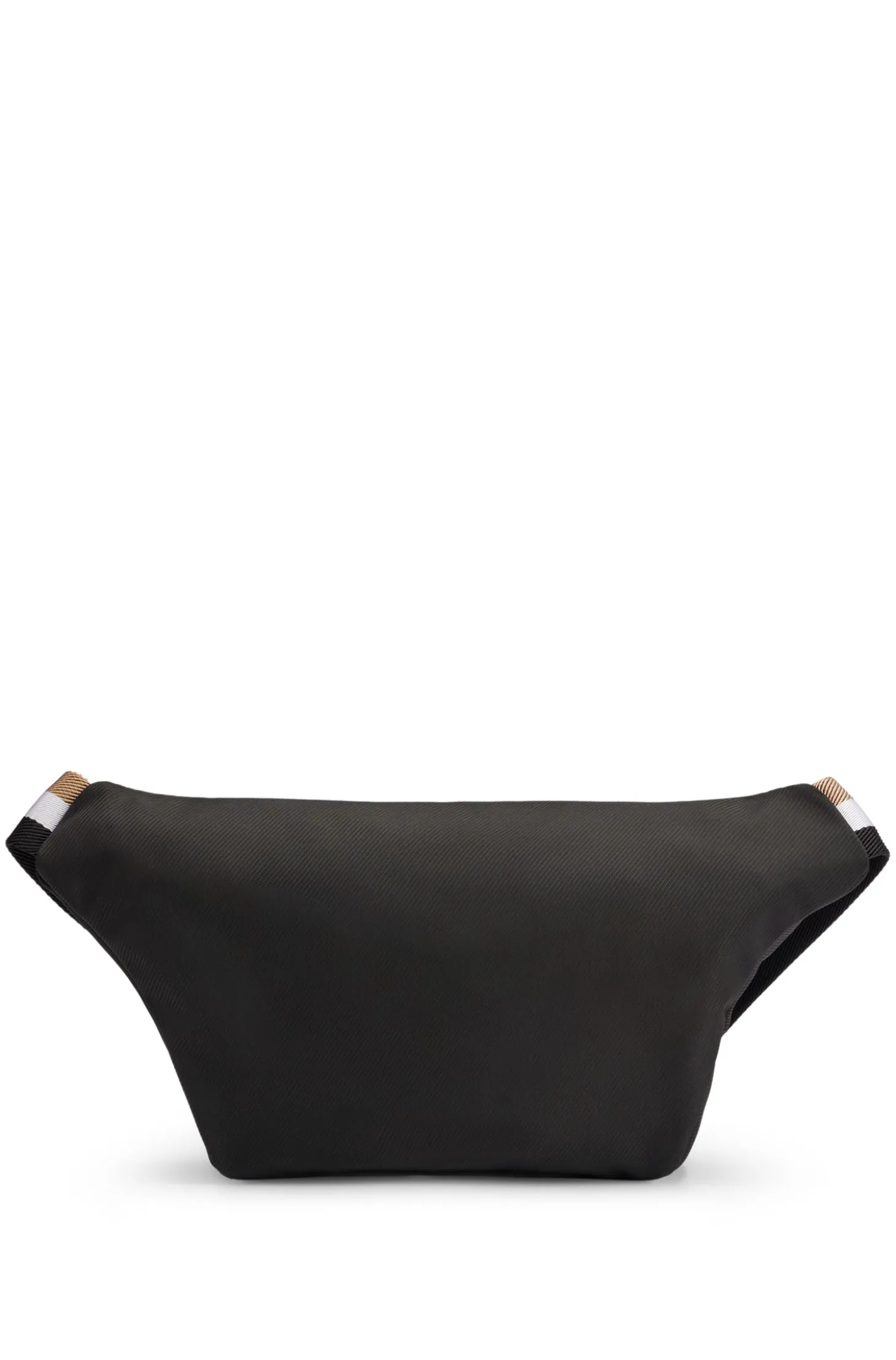 Structured belt bag with contrast logo