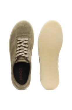 Suede Derby shoes with crepe rubber outsole