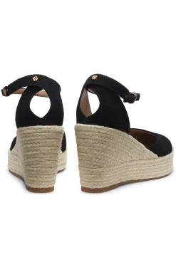 Suede espadrilles with wedge sole