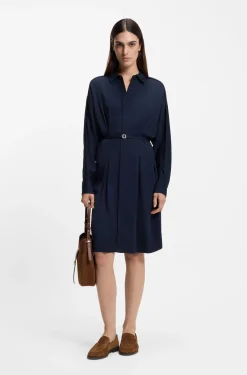 Suede loafers with ruched detail