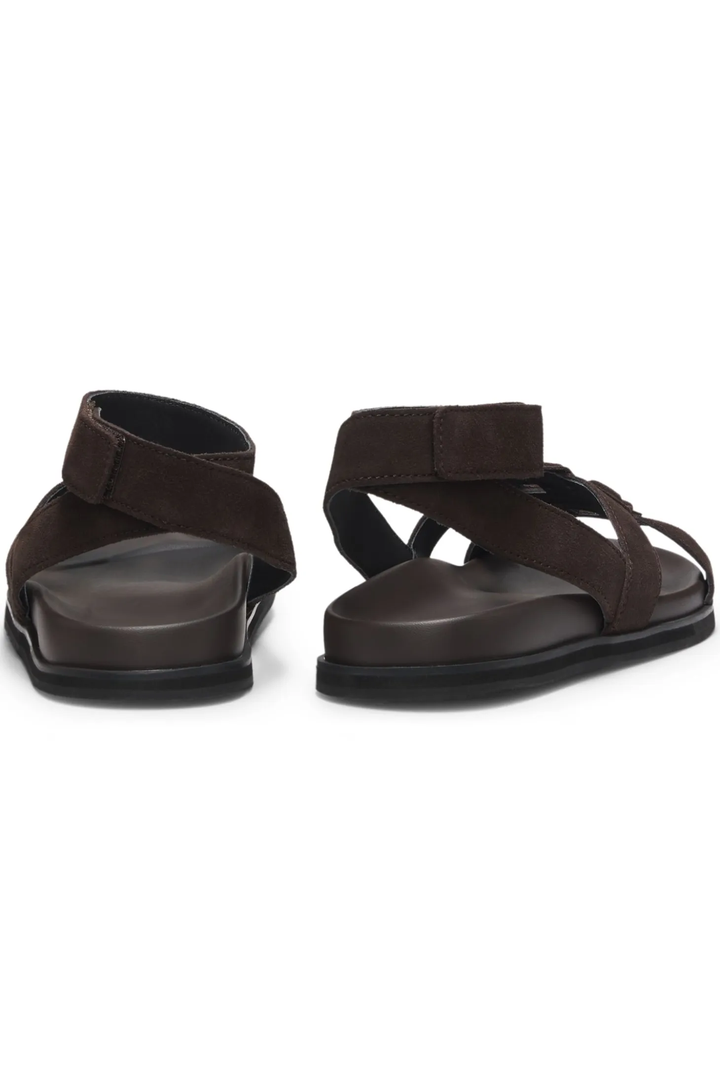 Suede sandals with Double B monogram
