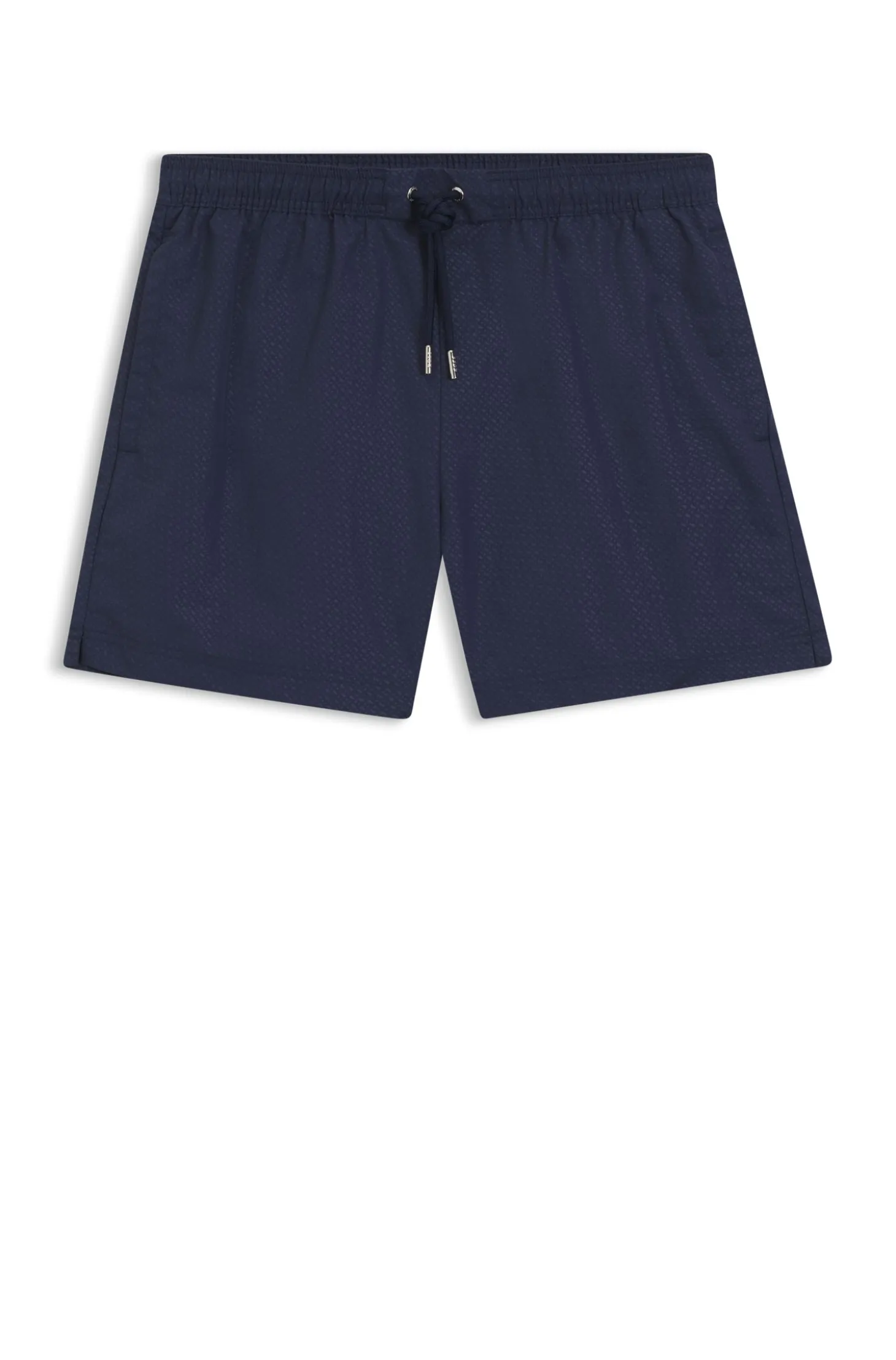 Swim shorts with all-over monogram print