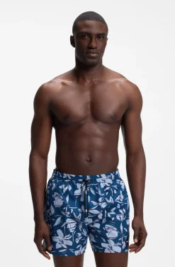 Swim shorts with all-over print