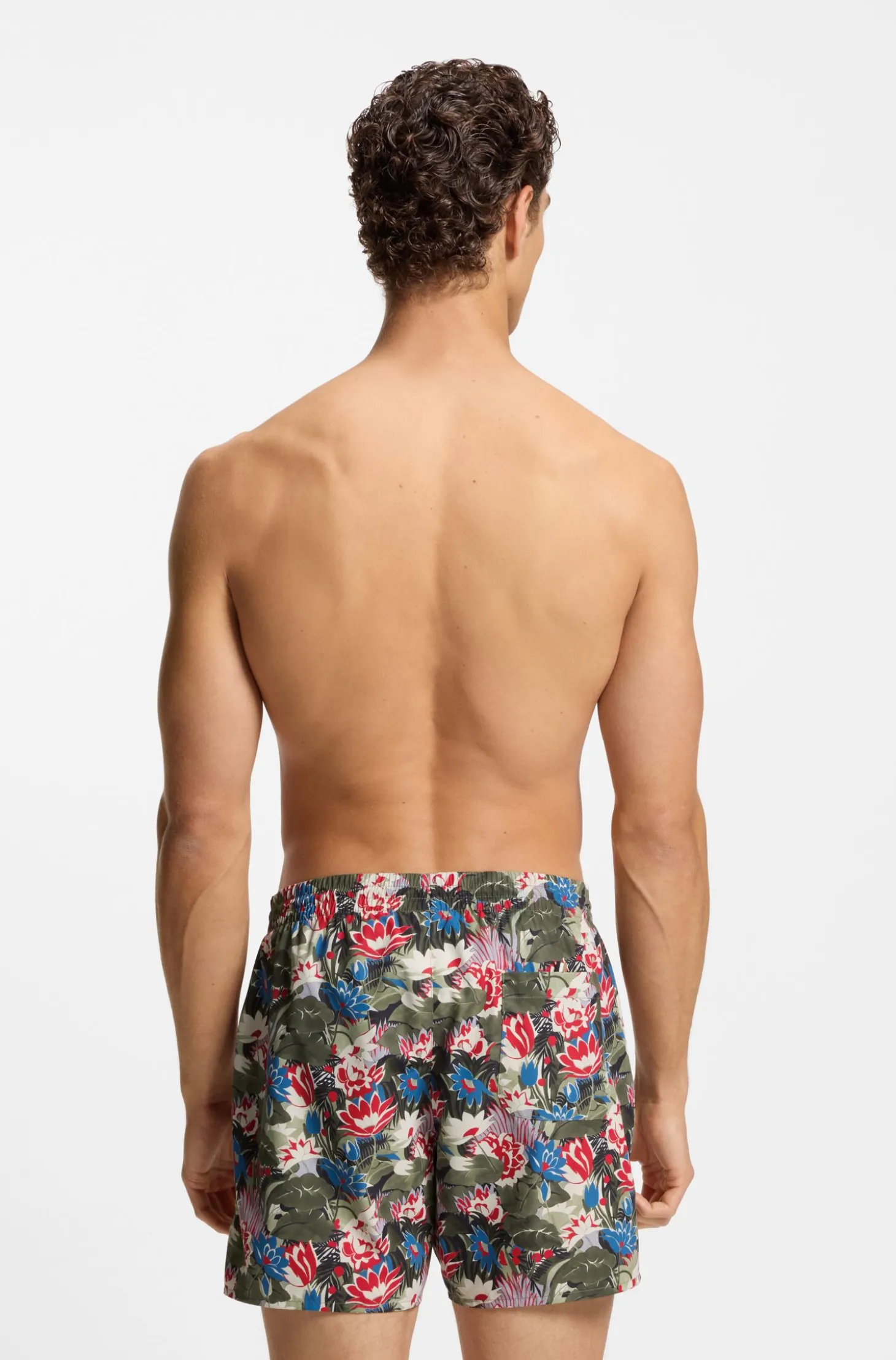Swim shorts with all-over print