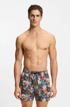 Swim shorts with all-over print