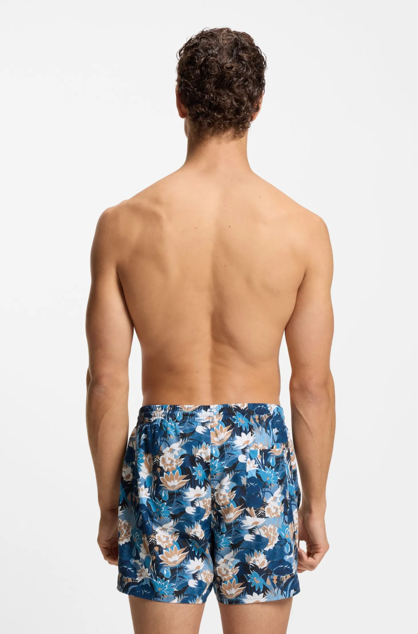 Swim shorts with all-over print