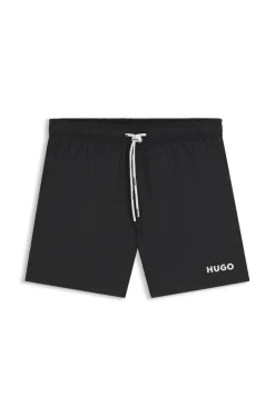 Swim shorts with contrast logo print